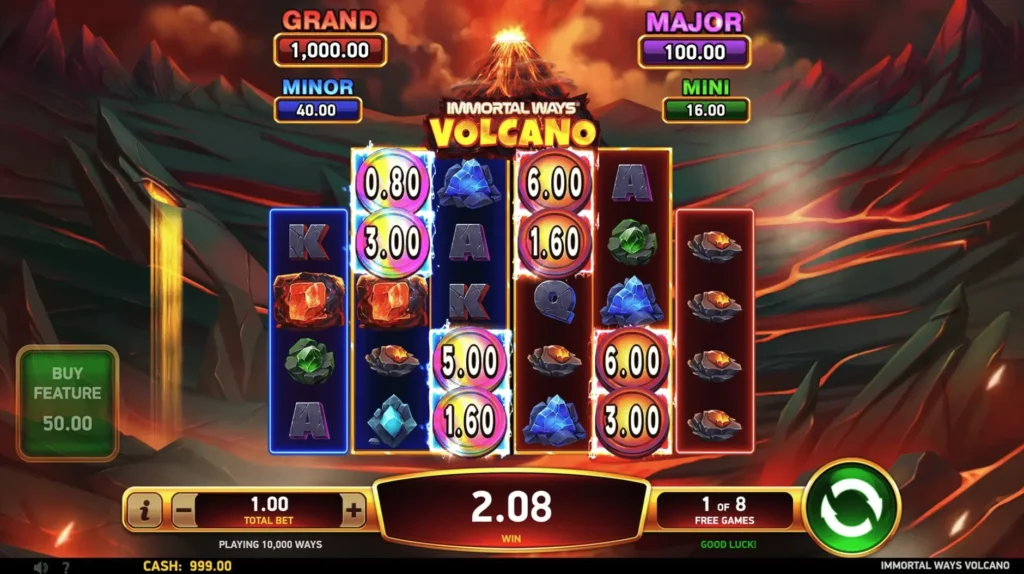 Immortal Ways Volcano slot